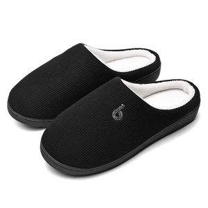 New Women’s Memory Foam House Slippers Black